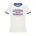 College Democrats Winged Text PR Shirt 2
