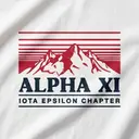 Alpha Xi Mountain Range Graphic PR Shirt
