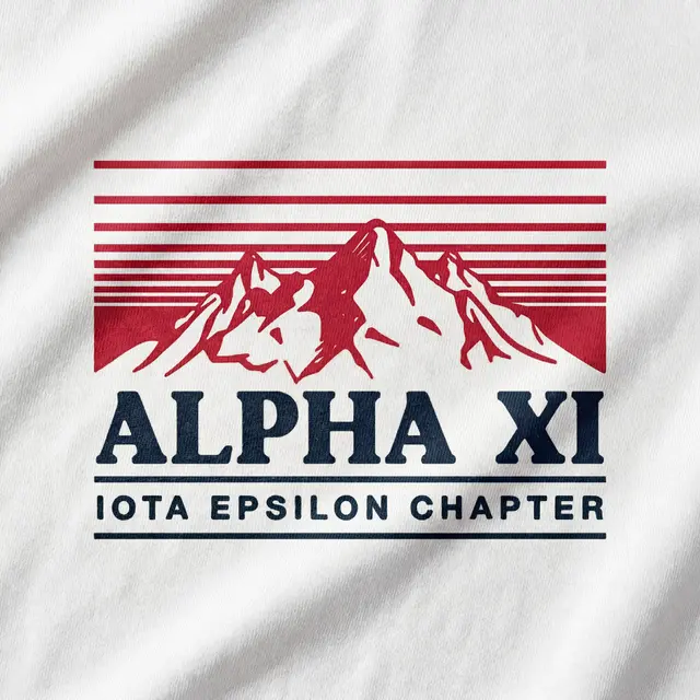 Alpha Xi Mountain Range Graphic PR Shirt