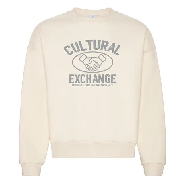 Cultural Exchange Handshake Graphic PR Crewneck 2