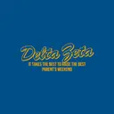 Delta Zeta Bold Script with Classic Text Parent's Weekend Sweater