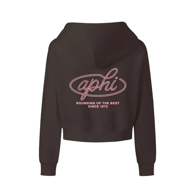 Alpha Phi Rope Lettering Rush Hoodies 2