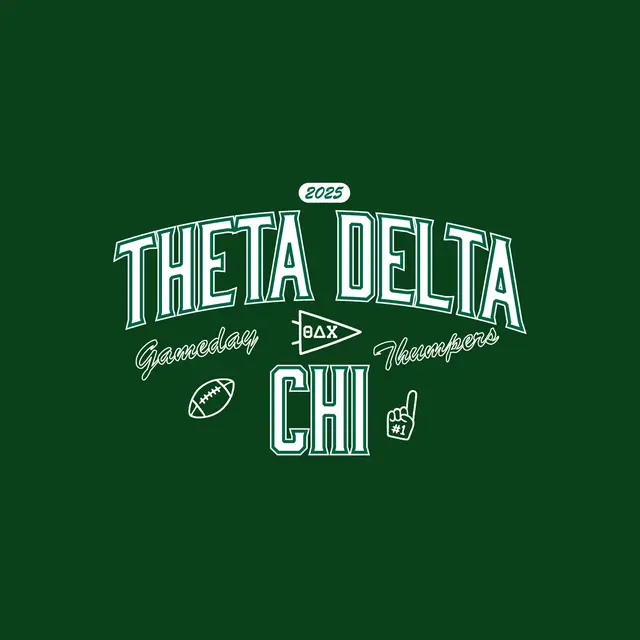 Theta Delta Chi Bold Lettering Game Day Jersey