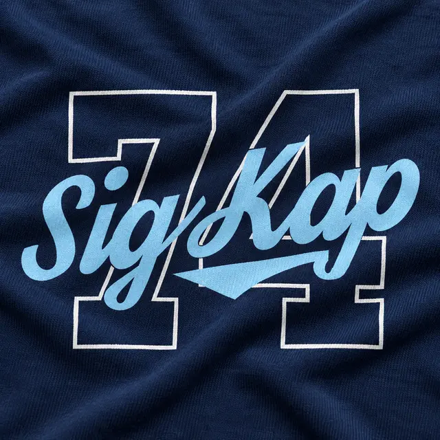 Sigma Kappa Block Lettering Flowing Script PR Tank