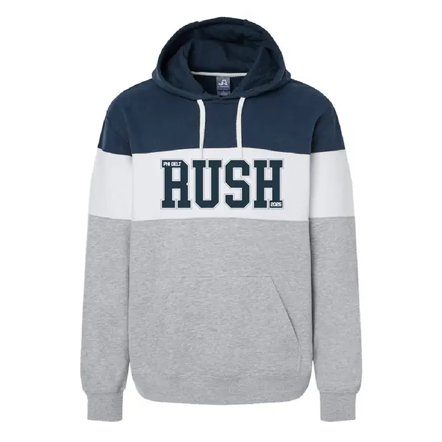 Phi Delta Theta Bold Block Letter Rush Hoodie 2