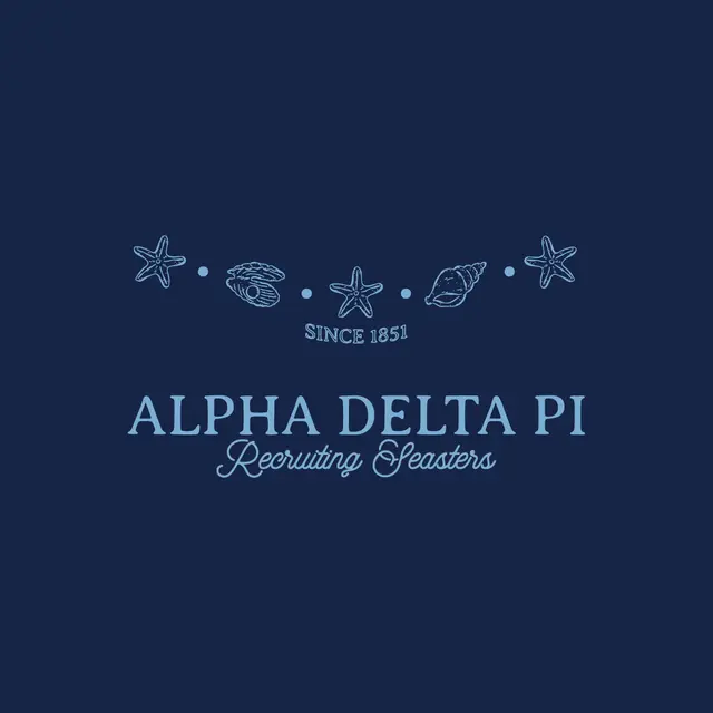 Alpha Delta Pi Seashell and Starfish Graphic Recruitment Tank