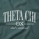 Theta Chi Stacked Serif Text Dad's Weekend Sweater