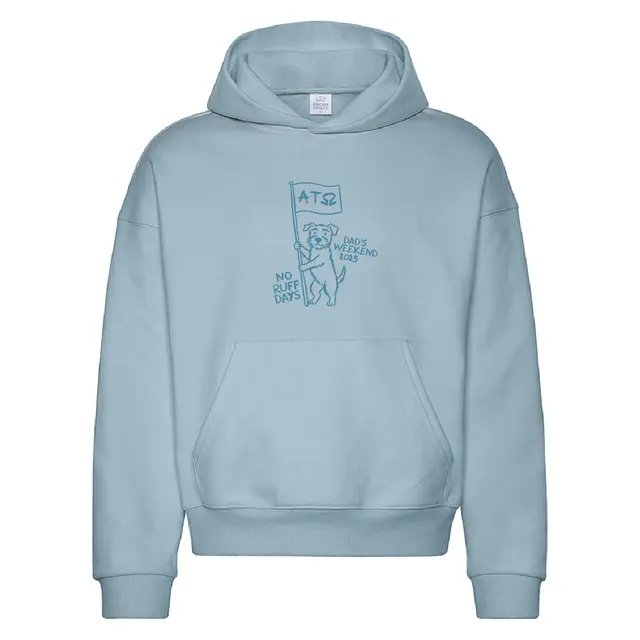 Alpha Tau Omega Dog Drawing Dad's Weekend Hoodie 2