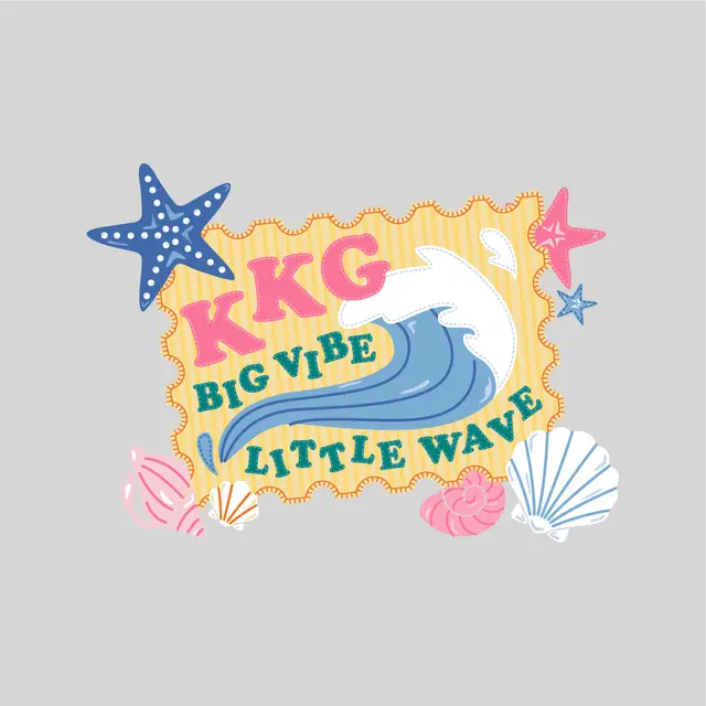 Kappa Kappa Gamma Coastal Wave Big Little Reveal Sweater