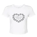 Alpha Sigma Tau Floral Heart Game Day Shirt 2