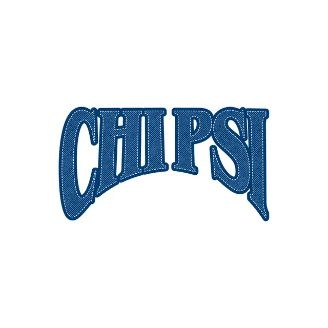 Chi Psi Bold Denim Text PR Crewneck