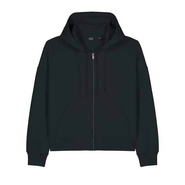 Stanley/Stella Women’s Stella Ida Full-Zip Hooded Sweatshirt Black Front