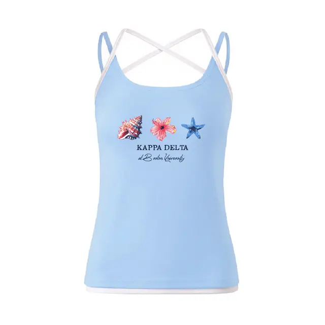 Kappa Delta Coastal Shells Floral PR Tank 2