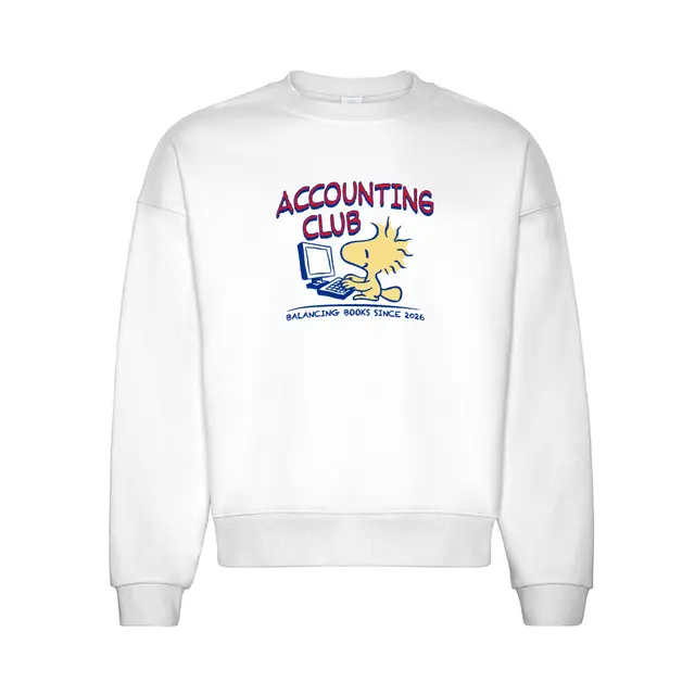Accounting Club Cartoon Character Computer Graphic PR Sweater 2