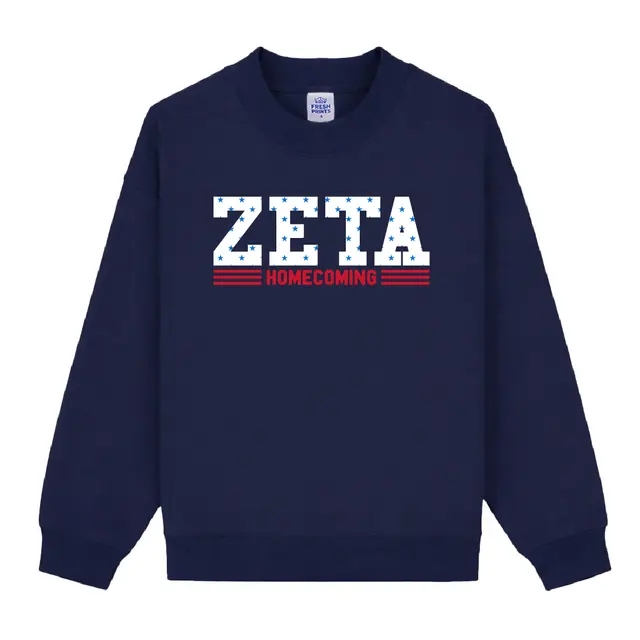Zeta Star Pattern Homecoming Sweater 2