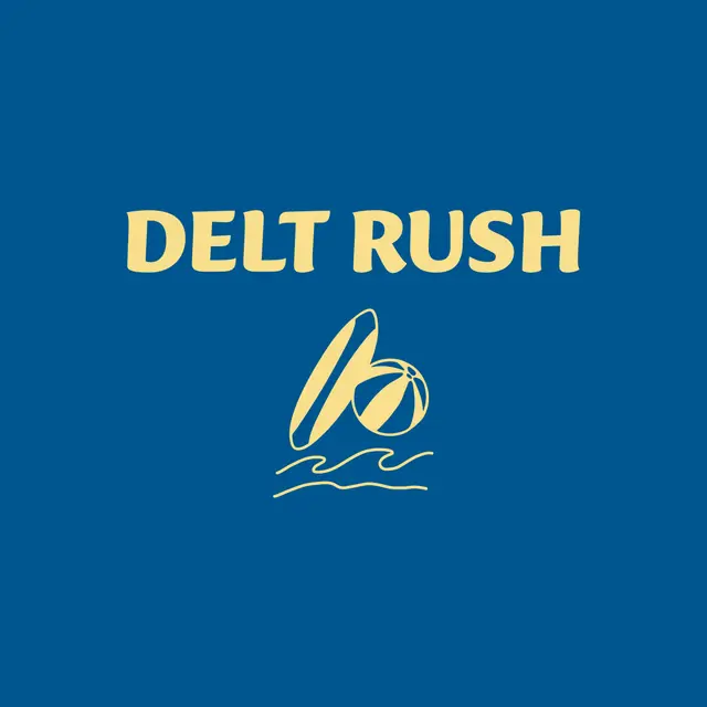 Delta Tau Delta Beach Ball and Surfboard Rush Hoodie