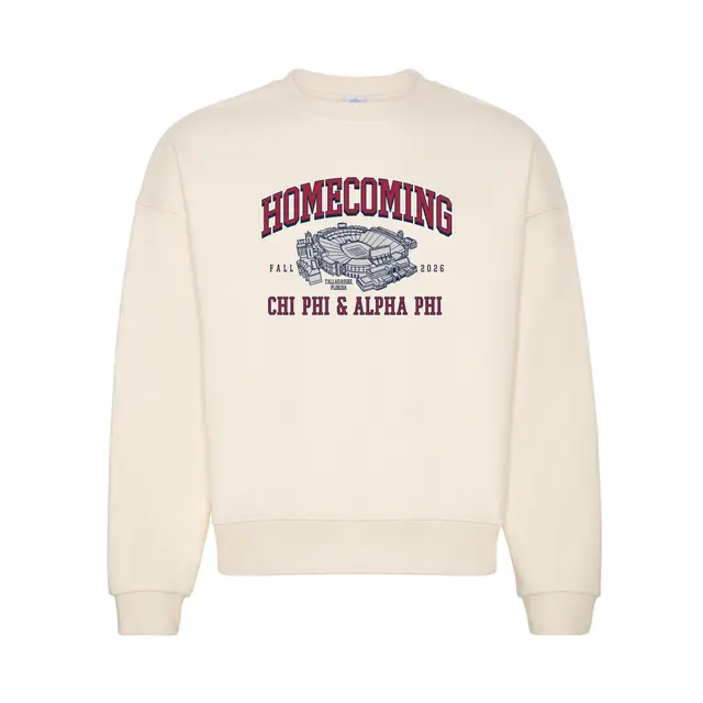 Chi Phi Stadium Illustration Homecoming Crewneck 2