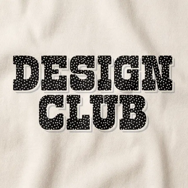 Design Club Polka Dot Typography PR Sweater