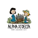 Alpha Xi Delta Cartoon Garden Mom's Weekend Crewneck