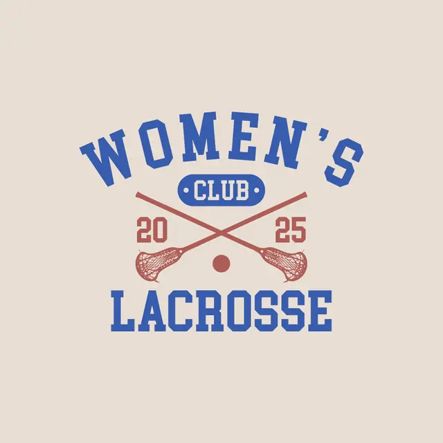 Women's Lacrosse Bold Text and Sticks PR Shirt