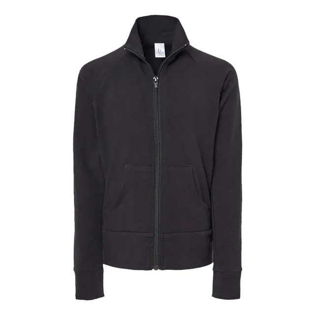 Girls' Practice Jacket Black Front