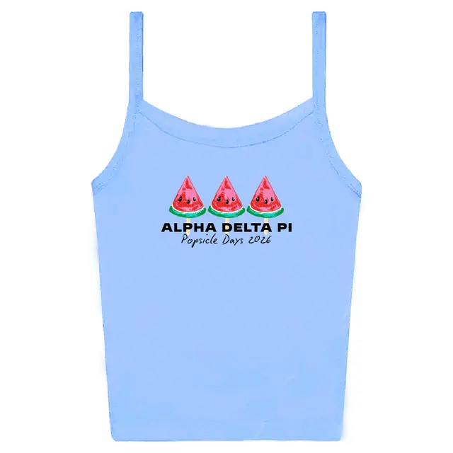 Alpha Delta Pi Cute Watermelon Popsicles Design Philanthropy Tank 2