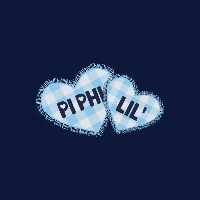 Pi Beta Phi Gingham Heart Big Little Reveal Tank