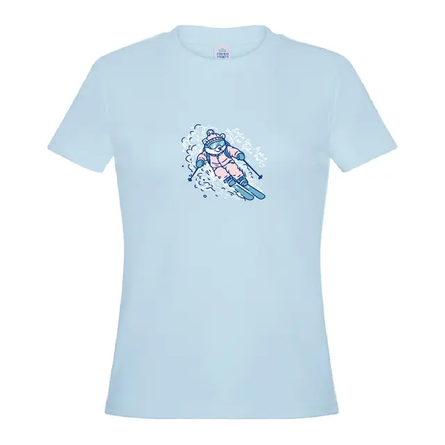 Zeta Tau Alpha Skiing Bear Date Party Shirt 2