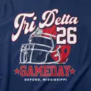Delta Delta Delta Football Helmet Game Day Shirt