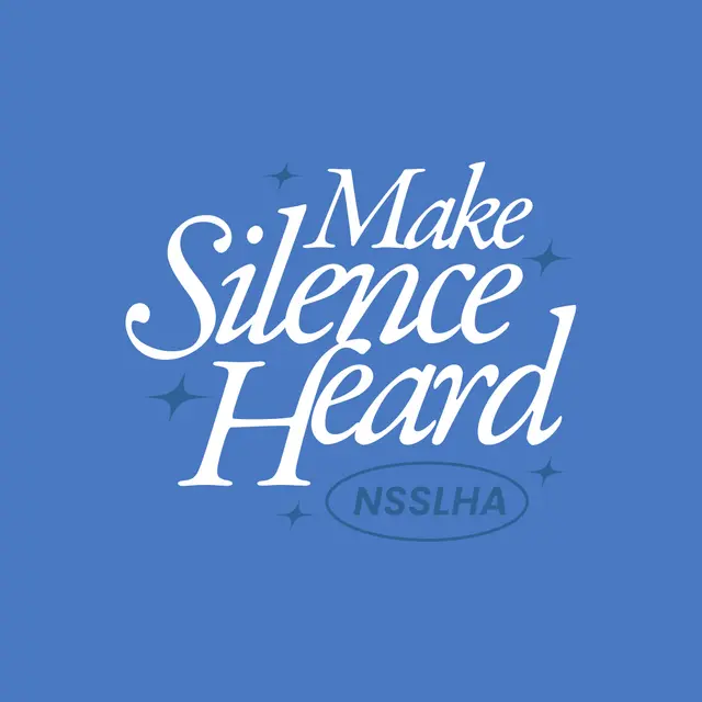 NSSLHA Make Silence Heard Script PR Sweater