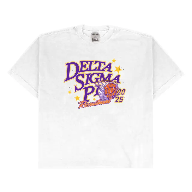 Delta Sigma Pi Basketball Hoop Recruitment Shirt 2