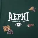 Alpha Epsilon Phi Bold Lettering Cheer Graphics Parents Weekend Crewneck