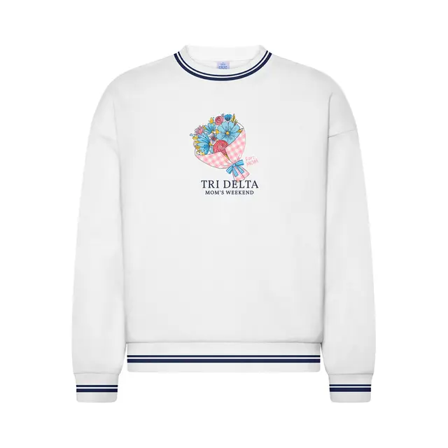 Delta Delta Delta Floral Bouquet Parents Weekend Sweater 2