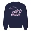 Kappa Kappa Gamma Pink Star Text Formal Crewneck 2