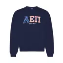 Alpha Epsilon Pi Star Spangled Typography PR Crewneck 2