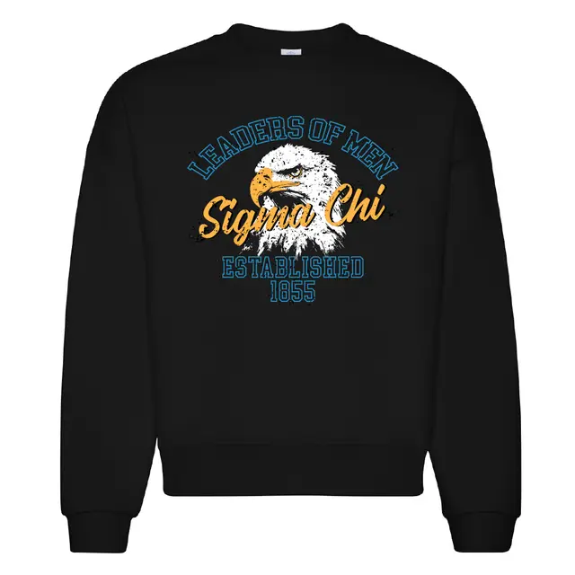 Sigma Chi Eagle Graphic with Bold Text PR Crewneck 2