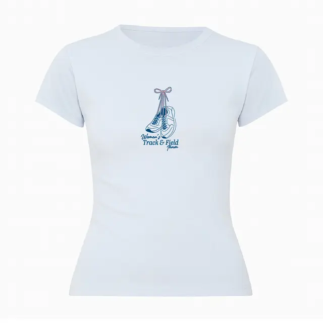 Women's Track & Field Team Sneakers Graphic PR Shirt 2