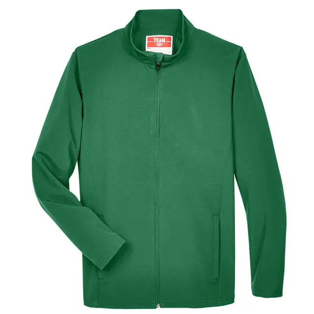 Team 365 Men's Leader Soft Shell Jacket tt80 Sport Dark Green Front