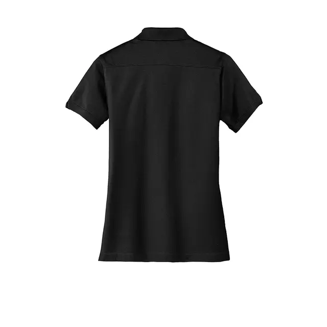 Port Authority Women's Stretch Pique Polo Black Back