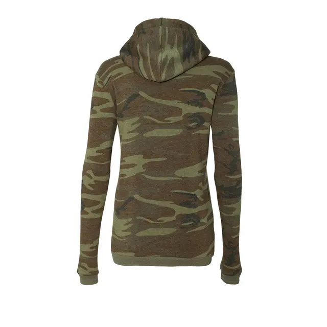 Alternative Ladies' Athletics Eco-Fleece Hoodie 09596f2 Camo Back