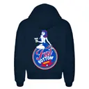 Fat Bottom Miami Pin-up Girl Retro Signage PR Hoodie Design for Delta Zeta