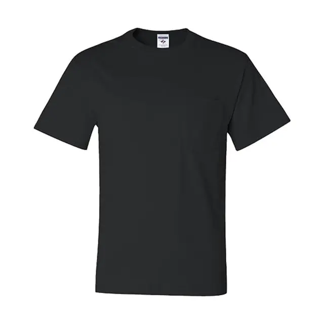 Jerzees Adult DRI-POWER® ACTIVE Pocket T-Shirt 29p Black Front