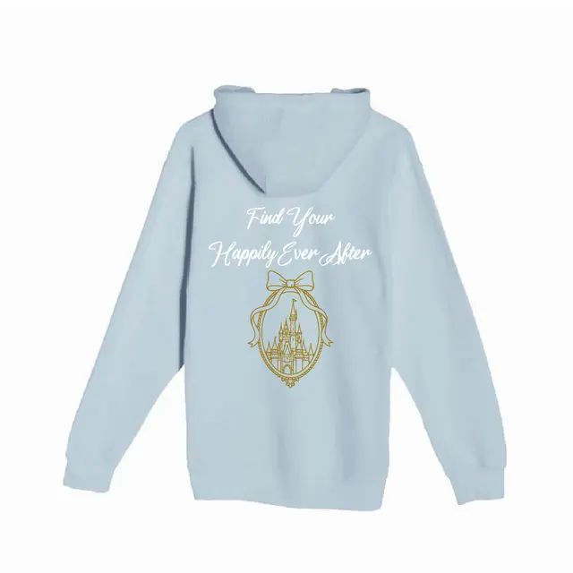 Find Your Happily Ever After Castle Illustration Hoodie 2