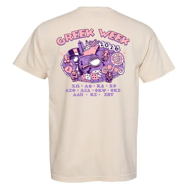 Kappa Delta Greek Week Illustrated Dice Carousel Shirt 2