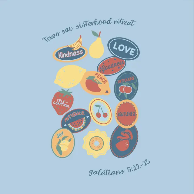 Sigma Alpha Omega Fruit Patch Sisterhood Retreat Shirt