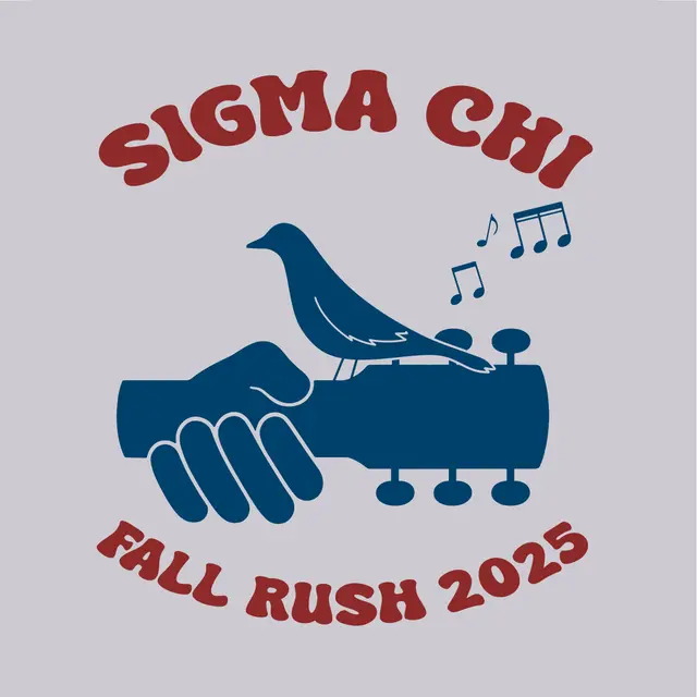 Sigma Chi Hand Holding Guitar Bird Rush Shirt