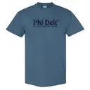 Phi Delta Theta Distressed Texts with Shield Recruitment Shirt 2