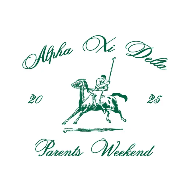 Alpha Xi Delta Polo Player Parents Weekend Hoodie