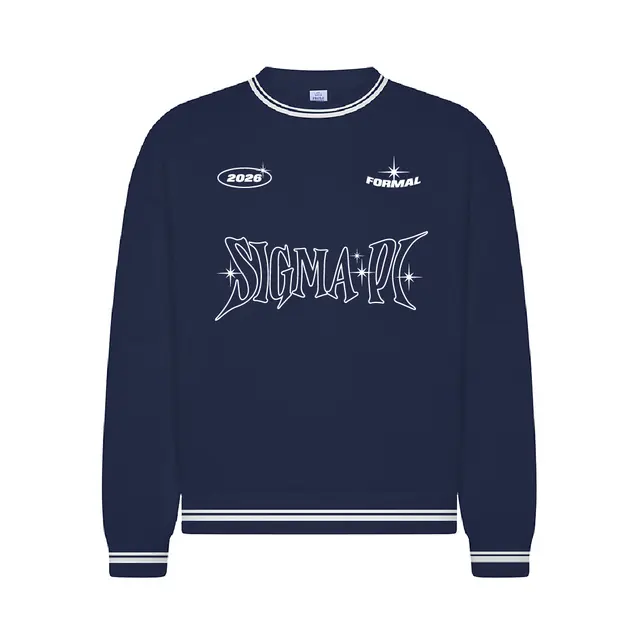 Sigma Pi Starburst Lettering Formal Sweater 2