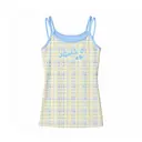 Alpha Omicron Pi Plaid Pattern Hand Drawn Lettering PR Tank 2
